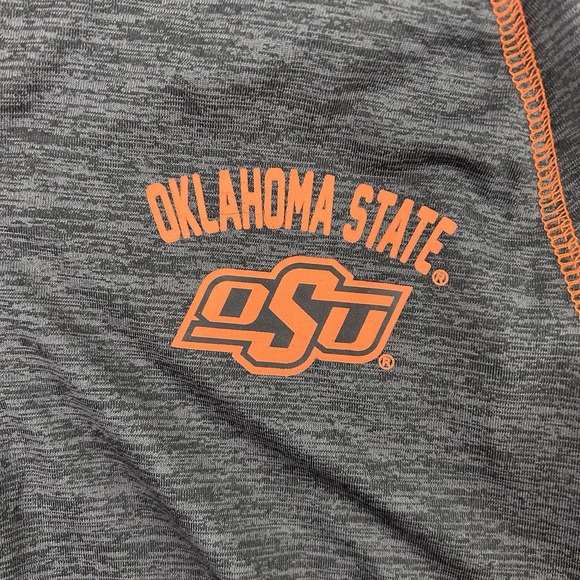 Oklahoma State Cowboys OSU Colosseum Pullover Womens Large Gray 1/4 Zip - Picture 4 of 8